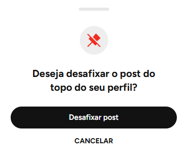 Desafixar post