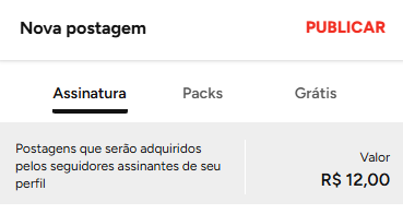 Escolher tipo de postagem