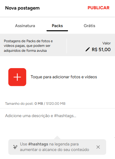 Selecionar conteúdo