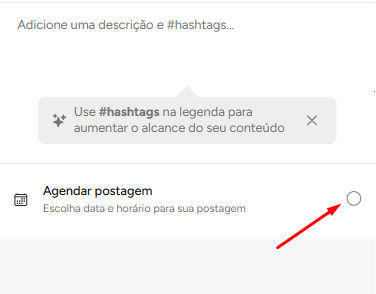 Agendar postagem