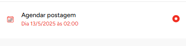 Post agendado