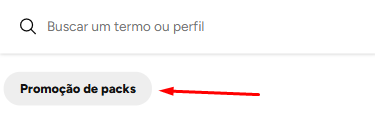 Promoção de packs